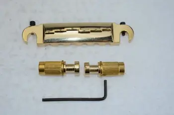 

Wrap Around Electric Guitar Bridge Fits LP Junior Chrome Gold Guitar Hardware - WRAP AROUND - Bridge Tailpiece
