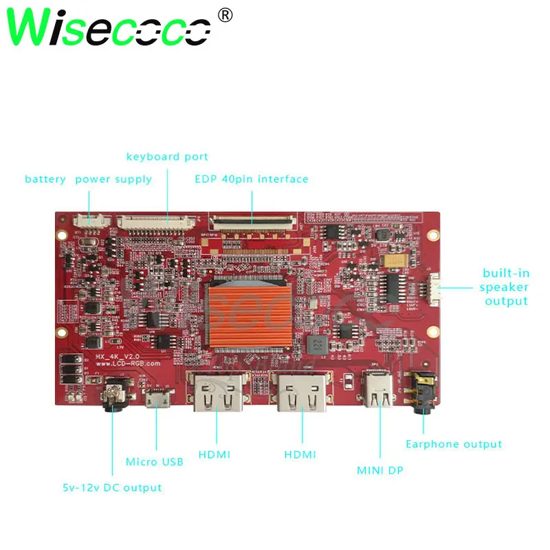 Wisco15.6 дюймов 3840*2160 4K новый оригинальный UHD ips дисплей Prot 2 HDMI драйвер платы экран ЖК-модуля монитор ноутбука ПК