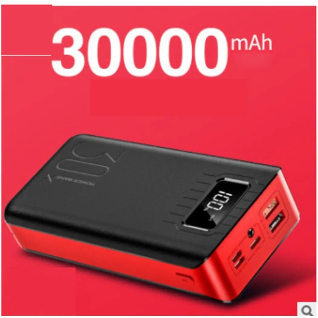 3 USB Горячая 30000mah внешний аккумулятор повербанк банк силы портативный мобильный