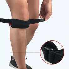 1 шт. мягкий фиксатор наколенник тендон ремень Регулируемый наколенник защитный коврик с поясом для спорта fedball для бега фитнес Knee3