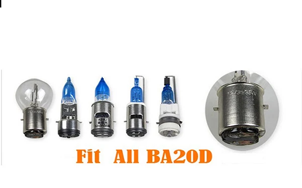 BA20D COB LED Light Bulb Motorcycle Motorbike Headlight Bulb Lamp H6 Cool White Light 800LM Plug  Play Scooter ATV (9)