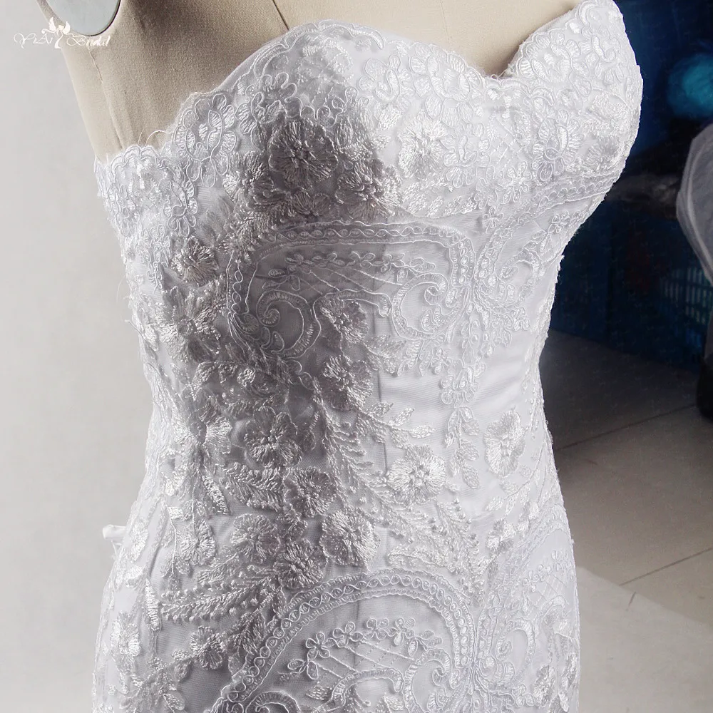 Rsw1276 реальные фотографии yiaibridal пол Длина Милая декольте Высокий Низкий Sheer Юбка Vestidos De Renda