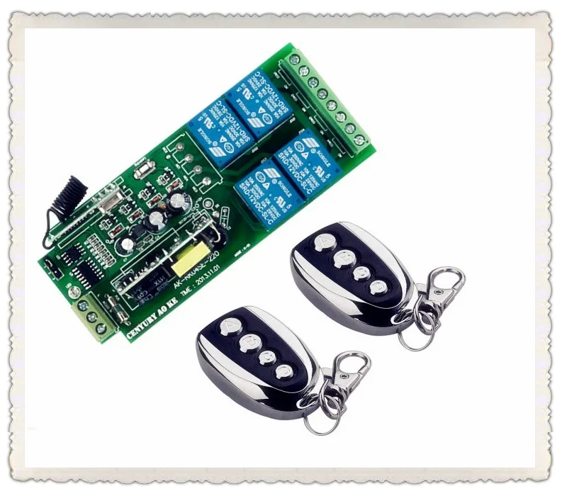 AC85V ~ 250 В 110 В 220 В 230 В 4ch Беспроводной Дистанционное управление реле Выход Радио приемник передатчик рф