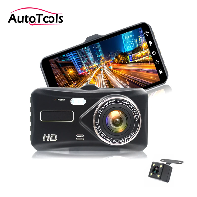 

4inch Car DVR Dash Cam Dual Lens Full HD 1080P Vehicle Camera Front+Rear Night Vision Video Recorder G-sensor via free shipping