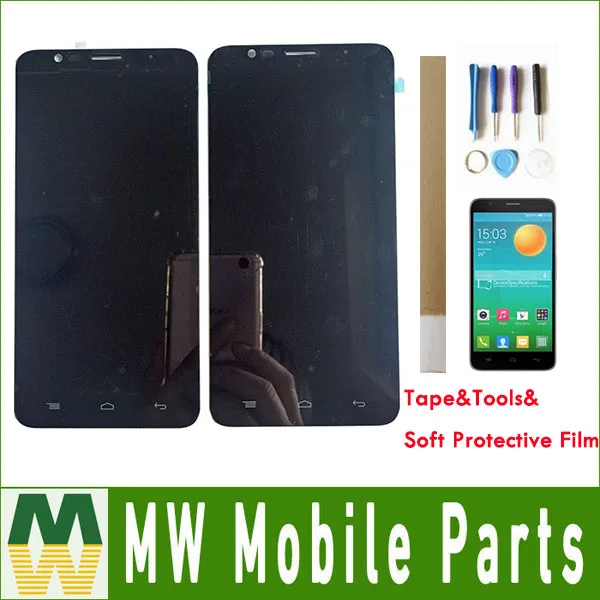 5.0" Black Color For Alcatel Flash OT6042 OT 6042D OT6042D LCD