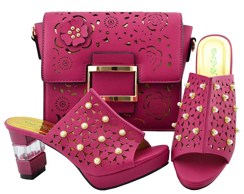 Dans 2 5 Femmes Sac 1 Africain Pour Sacs Chaussures Perles Assorties Italien Ensemble Vert Et Haute 3 Foncé 6 4 Correspondre Avec Qualité À 06qBx5H