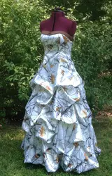 Без бретелек Белый камуфляжное платье для выпускного вечера 2019 vestidos de festa longo camo праздничное платье на заказ сделать Бесплатная доставка