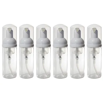 

52pcs/lot 50ml PET plastic empty bottles for cosmetics, clear plastic foam pump bottles