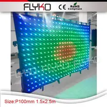 Концертную сцену украшения led color changing занавес светодиодный видеоэкран