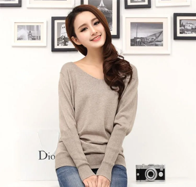 discount fashion autumn batwing Spring sleeve women SHEEP cashmere pullover sweaters size sexy plus v-neck sweater loose Last 2019 Stop118 wool 100% TAILOR 5 discount fashion autumn batwing 5
