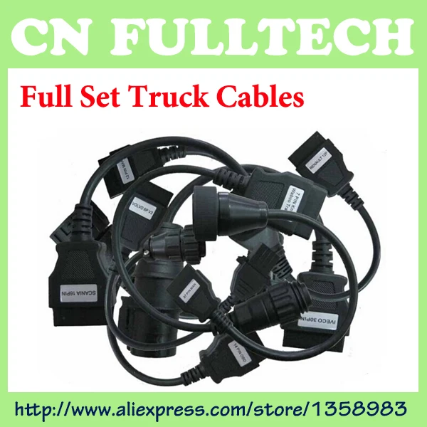 

DHL Free ! 8Pieces/Set Truck Cables for TCS Scanner CDP Pro OBD2 Cable Truck Cable OBD Adaptor Connectors
