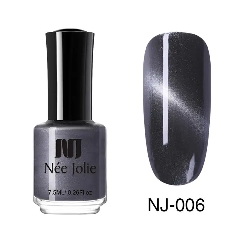 Series2-06 NEE JOLIE, 12 цветов, кошачьи глаза, лак для ногтей, 3D магический лак, Полупостоянный лак для ногтей, маникюрный лак, магнит, 3,5 мл - Цвет: Series2-06