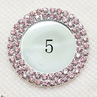 pink Шарм, 10 шт./лот, внутренний 25 мм, двухрядные Стразы, кнопка, смола, крышка для бутылки, лоток, крышка для ключей, крышки, сделай сам, для изготовления ювелирных изделий - Цвет: pink