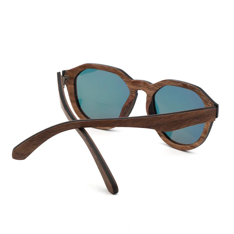 Модные негабаритные деревянные поляризованные солнцезащитные очки для мужчин/женщин скейтборд ручной работы