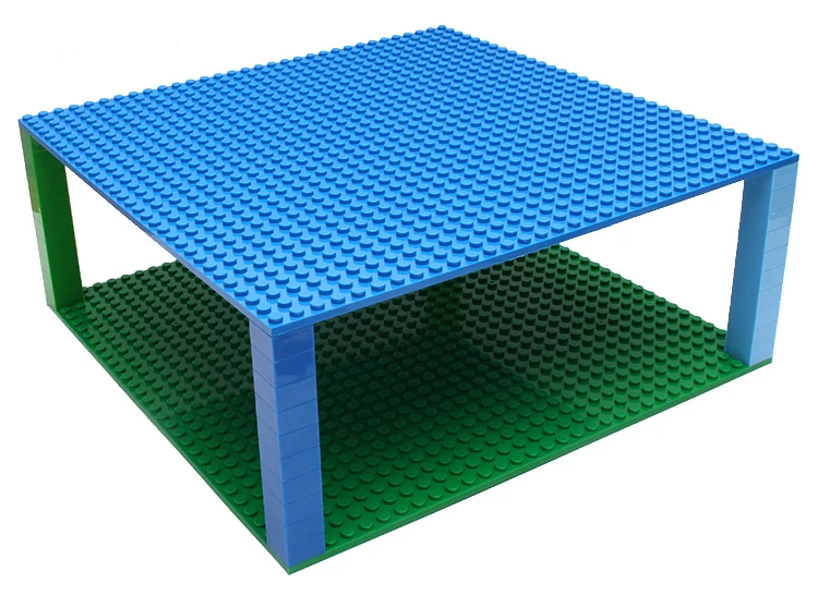 wooden stacking blocks Double-sided Base Plates Plastic Small Bricks Baseplates Compatible classic dimensions Building Blocks Construction Toys 32*32 wood blocks for crafts