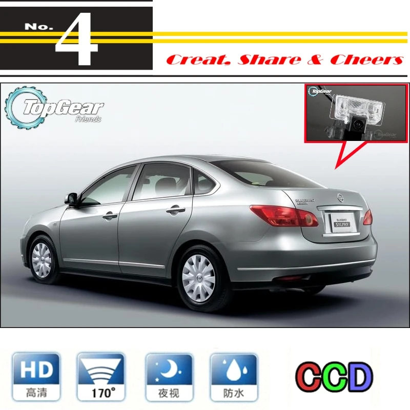 

For Nissan BlueBird Sylphy G11 2005~2012 Car Camera High Reverse Rear View Back Up Camera For PAL / NTSC to Use | CCD + RCA