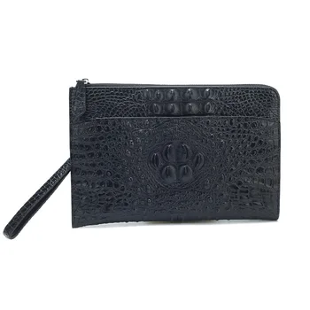 

Famous brand Crocodile pattern Pu leather Men clutch bag handbag shoulder bag three-use bag multi-function leisure Messenger bag