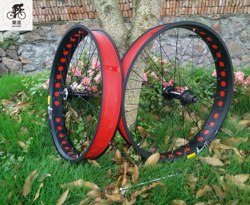 Best Kalosse  Beach Bicycle wheels  20 inch   Children bike wheel  20*4.0 tires  36 holes Beach bicycle   fat bike  8/9/10S cassette 25