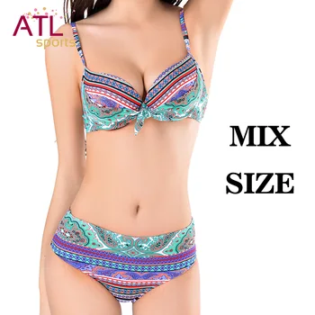 

Bowknot Sexy Bikinis Women Push Up Swimsuit Female Padded Miao Summer Plus Size Swimwear Bathing Suit Bathers Mayo Biquine