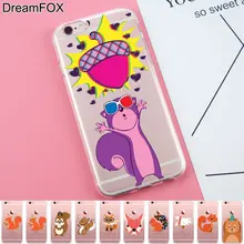 

K299 Fox Soft TPU Silicone Case Cover For Apple iPhone 7 6 6S Plus 5 5S SE 5C 4 4S
