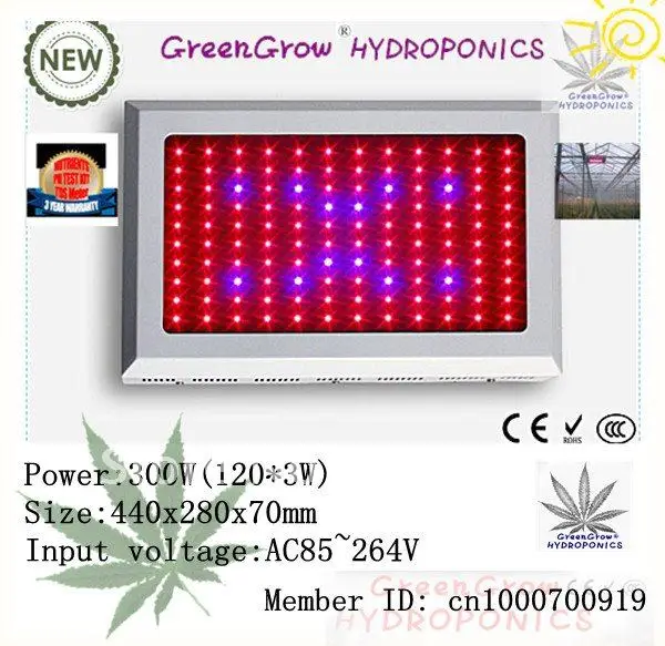 

Wholesale 120*3W LED Plant Grow Light Panel 360W with afull spectrum high quality with 3years warranty,dropshipping