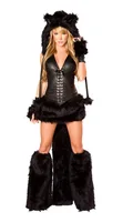 Sexy Black Costume for Adult Cat Girl Cosplay Halloween Costumes for Women 1