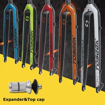 

29er MTB Mountain Bike Fork Carbon Fiber 1-1/8" Steerer Disc Brake Rigid Bike Fork