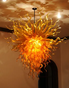 Buy Vintage Style Living Room Indoor Lighting Energy Saving Light Source Style Hand Blown Glass American Chandelier