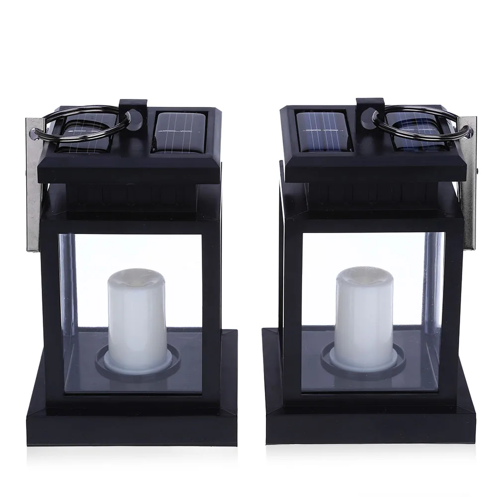 2 PCS Solar Powered LED Outdoor Candle Lantern Landscape Umbrella Hang Lamp Modern Automatic Sensor Lamps For Home | Лампы и освещение