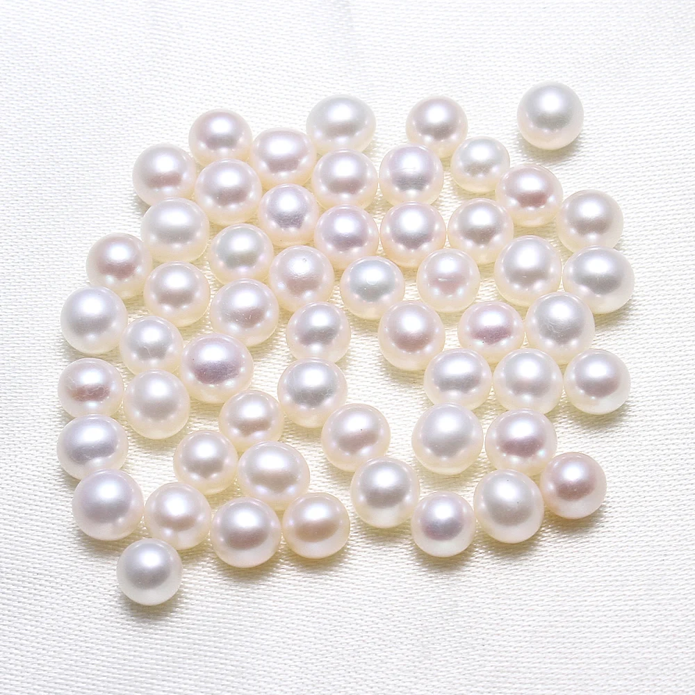 

No Hole Cultured Freshwater Pearl Beads new european and american style, Potato, natural, white, 4.5-5mm, 10PCs Sold By Bag