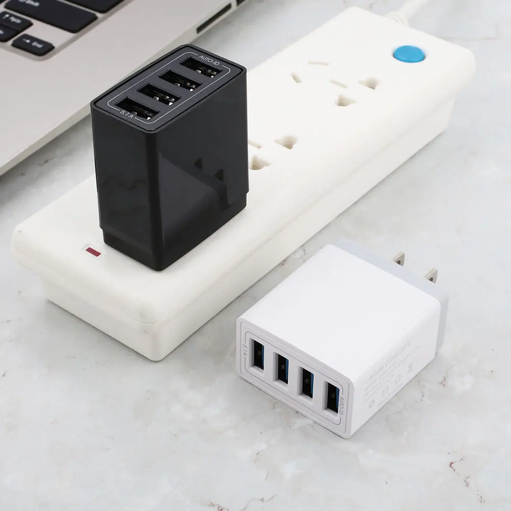 Адаптер питания 4 USB защита от перегрузки по току Универсальное зарядное