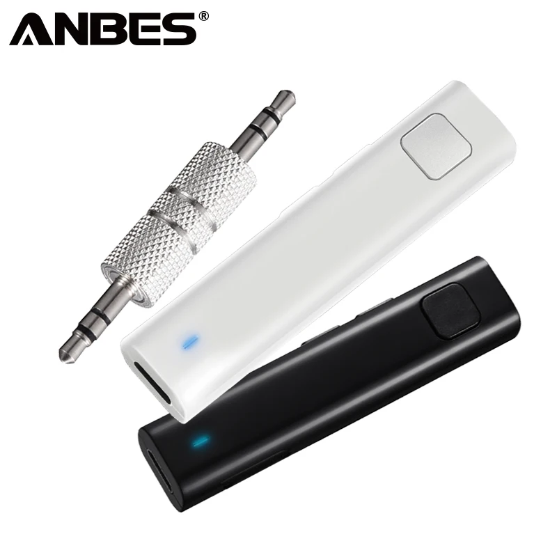 

ANBES Bluetooth Aux Mini Audio Bluetooth Receiver 3.5mm Jack Hands-free Auto Bluetooth Car Kit Music Wireless Bluetooth Adapter