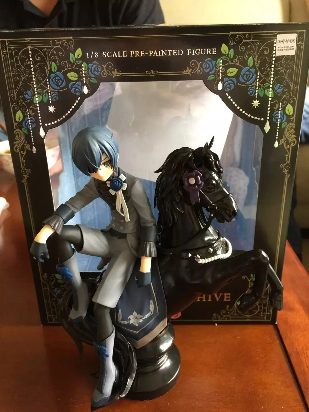 Высокое качество Kuroshitsuji Черный дворецкий Ciel Phantomhive 18 см в коробке ПВХ фигурка Коллекция Модель игрушки для подарков кукла