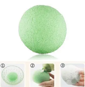 

10Pcs Cosmetic Puff Pure Natural Konjac Konnyaku Facial Puff Face Cleansing Wash Massage Cleansing Sponge Exfoliator Cleansing