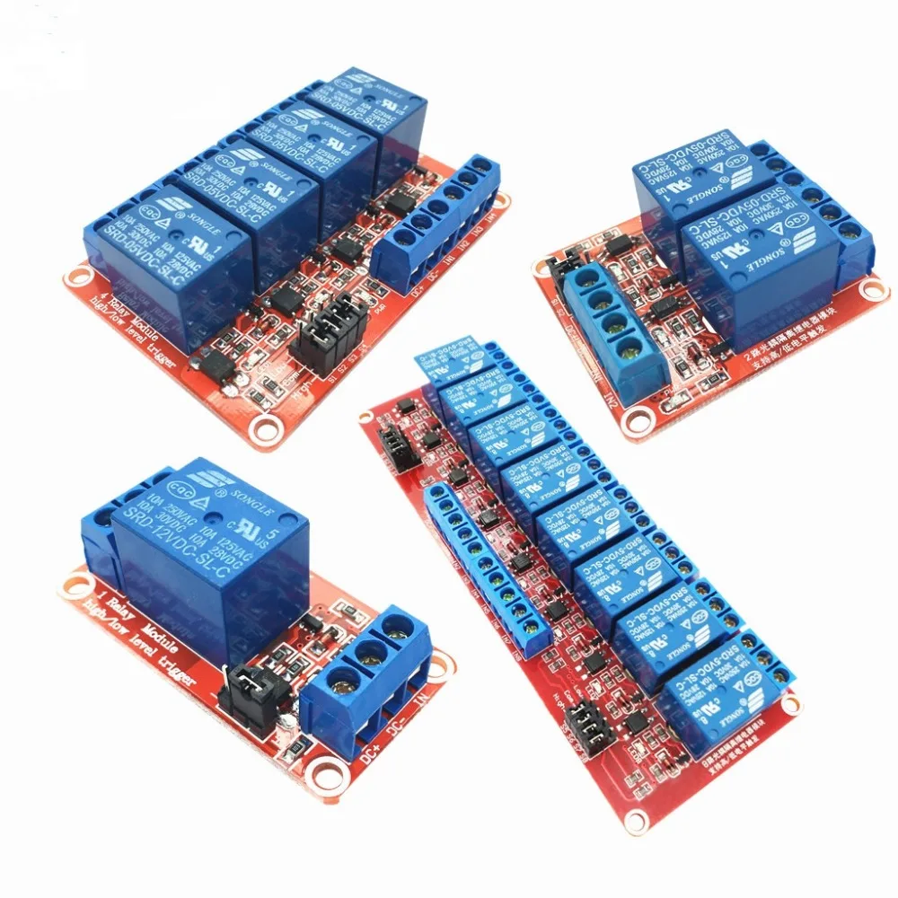 5V 1/2/4/8 Channel Relay Board Module Optocoupler LED for Arduino PiC ARM AVR 