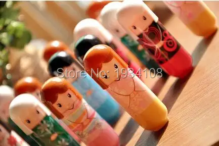 240 шт/партия buah alam губ lucu kartun kimon boneka бальзам для губ, Bergizi perbaikan pelembab lipstik