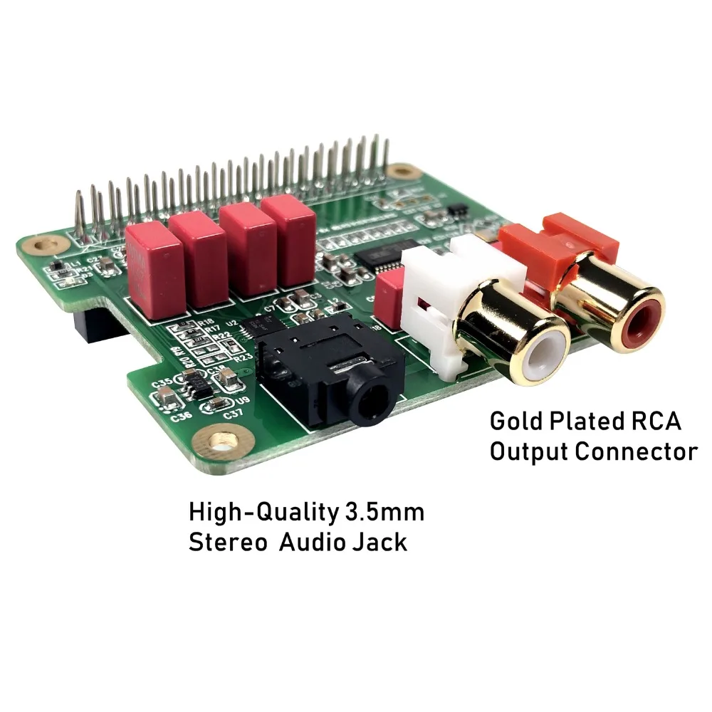 RPI HiFi DAC Hat PCM5122 Аудио Звуковая карта Плата расширения для Raspberry Pi 4 3 B + Zero