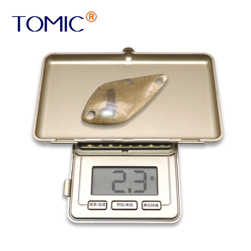 Tomic 50 шт. 2.5g 3.5g 5g неокрашенные металлические приманки DIY пустой форель окунь микро