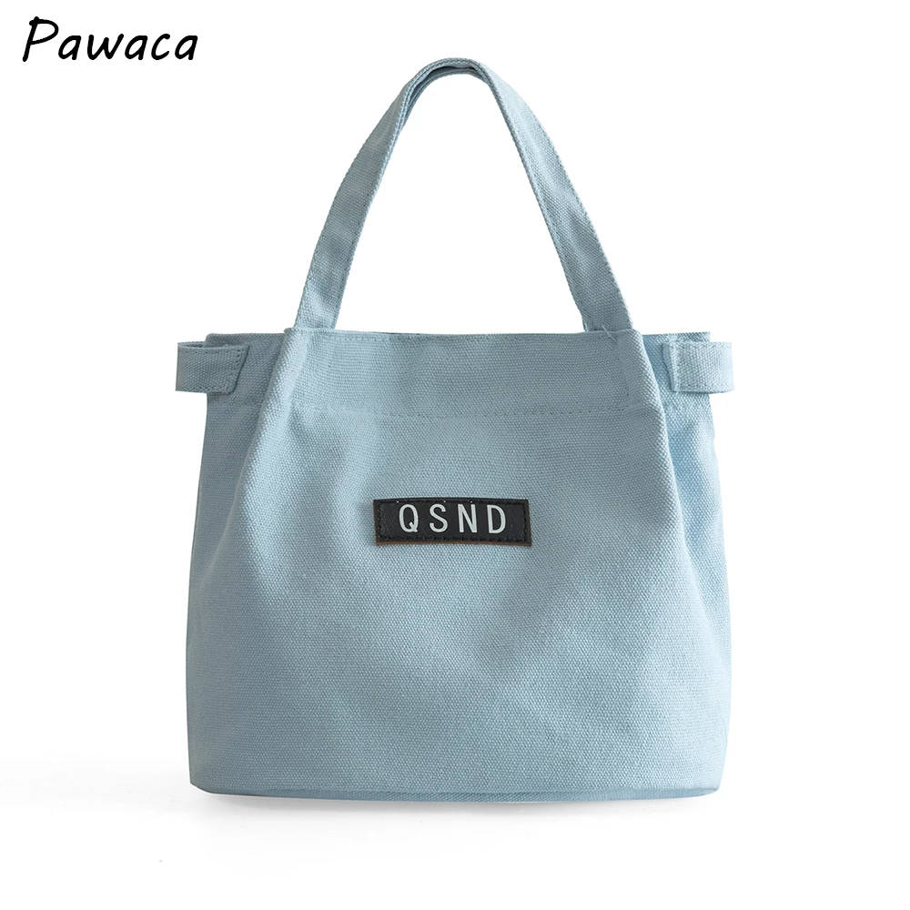 

New Teenager Canvas Lunch Bags Children Storage Portable Handbag Kids Mini Single Shoulder Bag for girls Shopping Bags