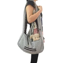 Насыщенный серый Сумка Pet Puppy Dog Cat Слинг Сумка через плечо сумка дорожная сумка