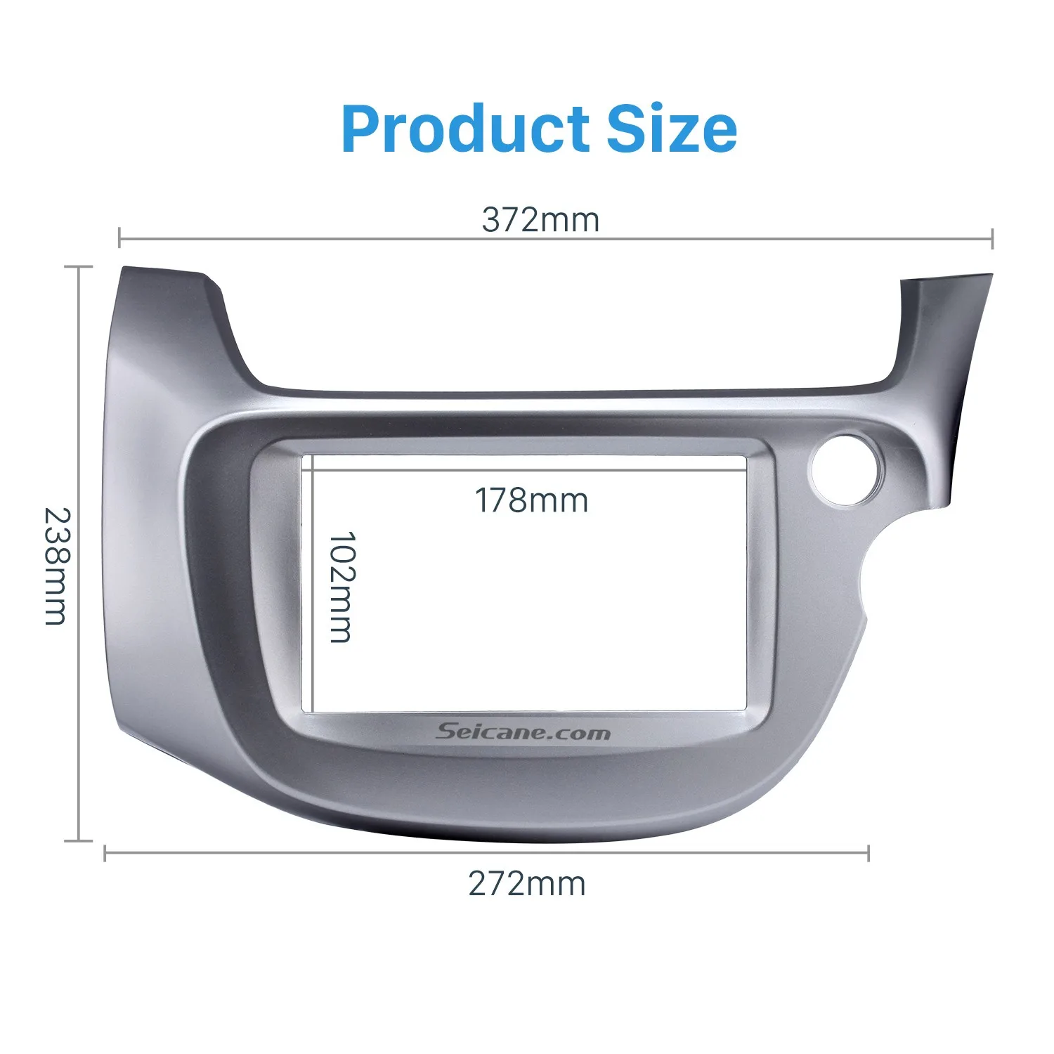 Серебряный Seicane OEM 2 Din Автомобильный Радио Фризовая Аудио рамка стерео Интерфейс Панель адаптер для Honda Fit RHD
