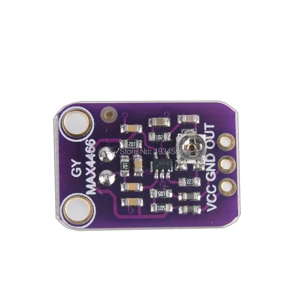 

20-20KHz Electret Microphone Amplifier Module Original Authentic MAX4466 Electret Mic Amp with Adjustable Gain For Arduino