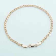 Модные ювелирные изделия, 3 вида стилей, 17 см-23 см, для мужчин, Wo, для мужчин, s, 585, золотой цвет, на цепочке, плетение, бордюр, улитка, браслет