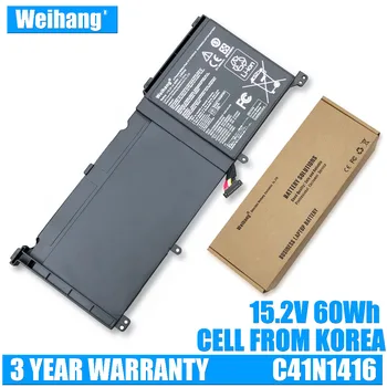 

Weihang Korea Cell 15.2V 60Wh C41N1416 Laptop Battery For ASUS ZenBook Pro G501 G601J UX501VW N501L UX501J Series