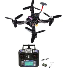 214 MM Serat Karbon Balap QAV-X FPV Drone Quadcopter RTF Kit dengan SP Racing F3 Deluxe IA6B FS-I6 Transmitter Receiver