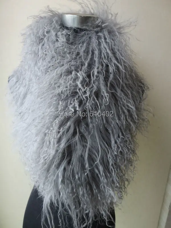 Curly Fur Classic Tibetan / Mongolian Lamb Fur Boa Scarf