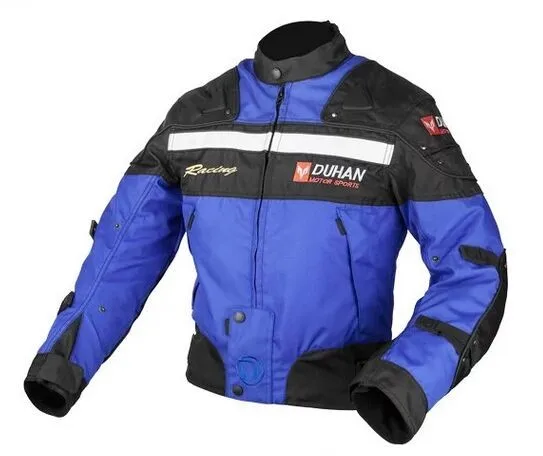D020 Duhan moto rcycle куртка зимняя Мото куртка защита 5 шт. Защитное снаряжение 4 сезона capacete de moto cross - Цвет: Blue