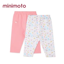 Штаны для маленьких девочек длинные хлопковые леггинсы Infantis/штаны для новорожденных Повседневные детские штаны с рисунком осенне-Весенняя детская одежда