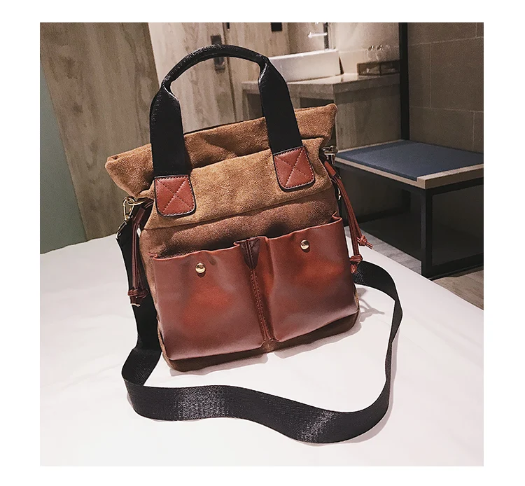 Broadband Messenger Bag Large Capacity Shoulder Bag Female Pu Big Bag Soft Leather Korean Simple Fashion Wild Student Portable