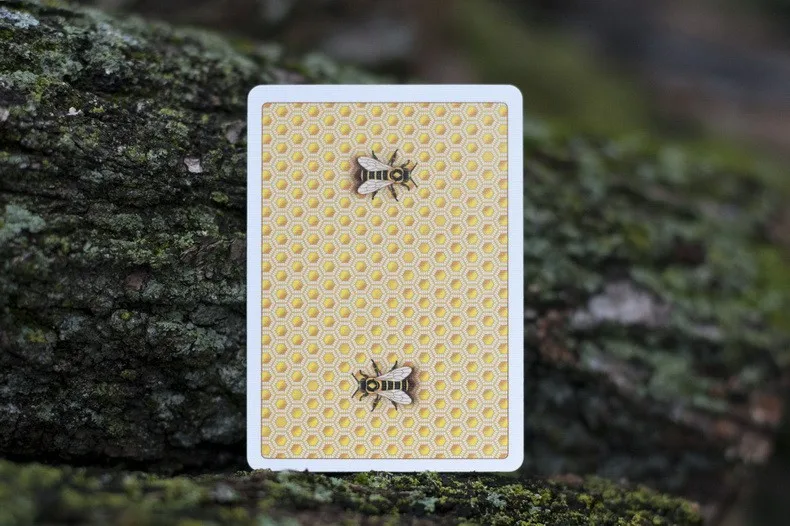 1 колода с принтом в виде медоносной пчелы V2 желтого, черного или черного и золотого цвета игральные карты для покера Размеры палуба USPCC пользовательские Ограниченная серия фокусы